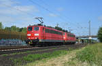 151 098-1 und 151 113-8 solo und in Doppeltraktion unterwegs in Richtung Lüneburg.