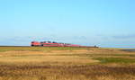 245 022 mit AS 1430 Niebüll - Westerland am 05.01.2017 auf dem Hindenburgdamm 
