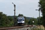 VT 329 als NOB nach Heide am 26.08.2010 in Sankt Michaelisdonn.