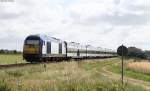 NOB81717 (Westerland(Sylt)-Hamburg Altona) mit Schublok DE 2000 01 bei Morsum 7.8.12