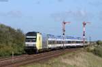 223 001-9 mit der NOB81718 (Hamburg Altona-Westerland(Sylt)) bei Keitum 6.6.15