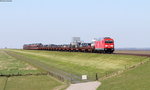 245 024-5 mit dem AS 1427 (Westerland-Niebüll) am Hindenburgdamm 8.5.16