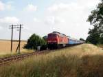 232 230 mit D 246 in Mncheberg (30.07.2006)