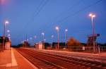 Delitzsch oberer Bahnhof, KBS 219, Blick in Richtung Eilenburg, am 23.07.2011