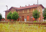07.08.2001 Oberlausitz, Bahnhof Rietschen an der Strecke Cottbus - Görlitz