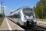 1442 167 (Bombardier Talent 2) der S-Bahn Mitteldeutschland (MDSB II | DB Regio Südost) als S 37838 (S8) von Halle(Saale)Hbf nach Dessau Hbf verlässt den Hp Hohenthurm auf der Bahnstrecke Berlin–Halle (KBS 250). [1.5.2018 | 13:00 Uhr]