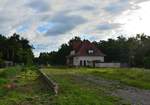 Blick auf das alte Empfangsgebäude in Ferchland.