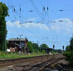 Blick auf den Bahnhof Wiesenburg.