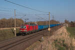 193 399-3 mit PKP Cargo Eaos in Richtung Westen am 28.03.2022 in Magdeburg-Diesdorf. 