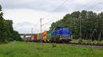 BRLL 4185 029, vermietet an LOCON (322), mit Containerzug DGS 68735 Bremen-Grolland - Bönen (zwischen Lembruch und Diepholz, 25.08.2021).