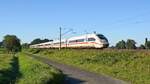 DB Fernverkehr Tz 9467 (412 067) als ICE 1038 Köln Hbf - Hamburg-Altona, es führt 0812 067 (Hüde, 07.09.2023).