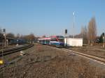 Die Westmnsterland Bahn von Enschede bei der Einfahrt in den Bahnhof Coesfeld.