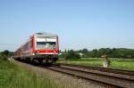 628 664 (und weiterer 628) als RE von Hagen nach Warburg am 31.05.2014 bei Dellwig.