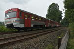 9580 0133 739-2 D-BYB ist hier zwischen Düsseldorf Gerresheim und Erkrath Nord als S28 Verstärkerzug am heutigen Freitag den 18.8.2017 vor mein Objektiv gefahren.