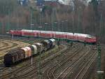 RE 9 (Rhein-Sieg-Express) Aachen - Kln - Siegen am 16.01.2010 kurz vor der Einfahrt in den Bahnhof Betzdorf.