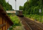 Nachschu auf einen Klv vom Bahnsteig in Hochneukirch. 22.6.2013