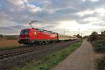 DB Cargo Siemens Vectron 193 346 mit drei Messwagen und 193 330 am 25.10.18 bei Walluf Rechte Rheinstrecke