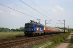 Centralbahn 1042 520 wurde an der Stadtgrenze zwischen Köln und Pulheim aufgenommen.
Aufnahmedatum: 26.04.2009.