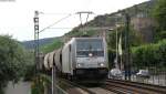 185 676-4 mit einem, Getreidezug in Rdesheim 2.8.12