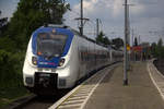 Der National-Express fährt als RB48 aus Wuppertal-Oberbarmen nach Bonn-Mehlem und kommt aus Richtung Köln und hält in Roisdorf bei Bornheim und fährt dann weiter in Richtung Bonn.