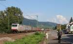 185 578-2 mit einem KV Zug bei Rheindiebach 7.8.14