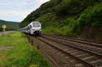 SÜWEX 429 101 als RE2 hinter Oberwesel am 10.7.2016 gen Koblenz fahrend.