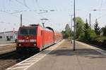 # Roisdorf 16  Die 164 265 der DB Regio NRW mit dem RE 5 (Koblenz - Wesel) aus Koblenz/Bonn kommend durch Roisdorf bei Bornheim in Richtung Köln.