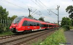 ET 442 der Werdenfelsbahn auf der KBS 470  Linke Rheinstrecke  in Fahrtrichtung Bonn Hbf kurz vor dem Bahnhof Bonn-Mehlem. Aufgenommen am 16.7.2016.