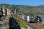 Im Auftrag der Müller-Touren fuhr am 4.10.2014 die 1216 953 der WLC mit dem MT 1820 zu den Canstatter Wasen durch Oberwesel