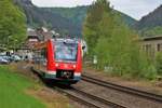 DB Regio Vareo Alstom Lint 81 (620 516) am 29.04.18 in Kordel Bahnhof auf der Eifelbahn