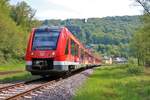 DB Regio Vareo Alstom Lint 81 (620 022) am 29.04.18 in Daufenbach Bahnhof auf der Eifelbahn