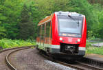 3 Stunden dauert die Fahrt von Köln/Deutz nach Trier durch die Eifel. 620 034 hat als RB 22 Einfahrt in Speicher. 13.05.2018