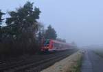 Als RB 24 nach Kall kommt der 620 020 mit fünf Minuten Verspätung auf mich zugefahren. An Bord ist Hermann nebst Gattin auf dem Weg nach Satzvey. Samstag den 3.12.2016