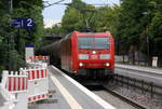 185 080-9 DB kommt mit einem Kesselzug aus Antwerpen-Noord/Verb.Adp(B) nach Burghausen Wackerwerk(D)  und kommt aus Richtung Aachen-West,Aachen-Schanz,Aachen-Hbf,Aachen-Rothe-Erde und fährt durch