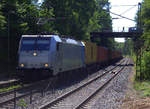 186 187-1 von Railpool  kommt mit einem MSC-Containerzug aus Antwerpen-Krommenhoek(B) nach Germersheim(D) und kommt aus Richtung Aachen-West,Aachen-Schanz,Aachen-Hbf,Aachen-Rothe-Erde und fährt