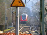 Ein Blick auf die Bahnstrcke Aachen-Mönchengladbach.