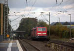 Ein Nachschuss von der 111 032-9 und 111 197-0 beide von DB kommen als Lokzug aus Aachen-Hbf nach Dortmund-Hbf und kammen aus Richtung Aachen-Hbf,Aachen-Schanz,Aachen-West,Laurensberg,Richterich