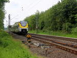 463 008 DB  macht eine Testfahrt komm aus Aachen-Hbf nach Mönchengladbach-Hbf und kommt aus Richtung Aachen-West,Laurensberg,Richterich und fährt durch Uersfeld in Richtung Herzogenrath.