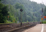 Verlassener Bahnhof von Kohlscheid. 
Aufgenommen Bahnsteig 2 in Kohlscheid. 
Bei Regenwetter am Nachmittag vom 12.6.2016.