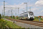 Mit dem Fahrrad von Kassel nach Halle (Saale)  Strecken-km: 9,0    Nachschuss auf 1442 704 (Bombardier Talent 2), der östlich von Angersdorf nach Halle-Nietleben abzweigt.