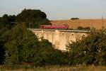 RE 3792, Dresden Hbf-Nrnberg Hbf, Frankensteiner Viadukt, kurz nach dem Halt in Freiberg, 31.08.09