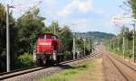 294 895-6 kommt am 30.07.2013 Lz durch den Hp Zwickau-Pölbitz gefahren.