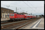 Mit dem  kleinen Fahrplanwechsel  am 12.06.2016 wird unter anderem der RE3 Dresden - Hof von der MRB betrieben. Damit endete am 11.06.2016 der Einsatz der BR143 mit Doppelstockeinheiten im RE-Verkehr. Gleichzeitig war es der Abschied von DB-Regio aus der Region Vogtland und Westsachsen. Der vorletzte Zug mit BR143 bzw von DB Regio ab Hof in Richtung Sachsen, und gleichzeitig der letzte durchgehende Zug bis nach Dresden war RE 4775 Hof - Dresden, der hier abfahrbereit mit 143 829 in Hof steht.