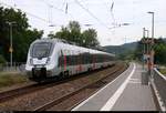 9442 801 (Bombardier Talent 2) von Abellio Rail Mitteldeutschland als RE 74504 (RE17) von Leipzig Hbf nach Erfurt Hbf durchfährt den Hp Leißling auf der Bahnstrecke Halle–Bebra (KBS