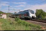 9442 613 und 9442 ??? (Bombardier Talent 2) von Abellio Rail Mitteldeutschland als RE 74584 (RE18) von Halle(Saale)Hbf nach Saalfeld(Saale) fahren in Bad Kösen auf der Bahnstrecke