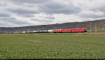 Gemischter Gz mit 187 148-2, 187 084-9 und der kalten 232 569-4 (132 569-5) unterwegs in Schulpforte Richtung Naumburg(Saale)Hbf.

🧰 DB Cargo
🚩 Bahnstrecke Halle–Bebra (KBS 580)
🕓 20.3.2021 | 13:36 Uhr