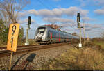 Am km 9,1 bei Schkopau wurde 9442 805 (Bombardier Talent 2) vom Saaleradweg aus abgelichtet.

🧰 Abellio Rail Mitteldeutschland GmbH
🚝 RE 74504 (RE16) Halle(Saale)Hbf–Erfurt Hbf
🕓 22.11.2023 | 10:10 Uhr