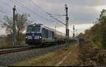 Kesselzug mit 247 907-9  Helena  (Lok 251 | Siemens Vectron DE) befährt in Schkopau das Gegengleis Richtung Halle-Ammendorf.

🧰 InfraLeuna GmbH
🕓 22.11.2023 | 11:47 Uhr