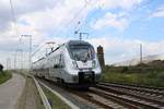 1442 671 (Bombardier Talent 2) von DB Regio Südost als RB 16361 (RB75) von Lutherstadt Eisleben nach Eilenburg in Teutschenthal, Reichsbahnstraße, auf der Bahnstrecke Halle–Hann. Münden (KBS 590). [4.7.2017 - 13:10 Uhr]