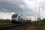 9442 113 (Bombardier Talent 2) von Abellio Rail Mitteldeutschland als RB 74811 (RB59) von Erfurt Hbf nach Dessau Hbf in Teutschenthal auf der Bahnstrecke Halle–Hann.